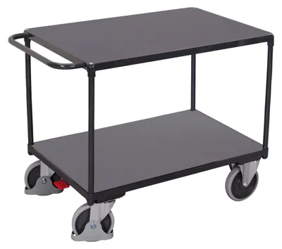 Zdjęcie produktu dla Wózek stołowy do dużych obciążeń z 2 półkami RAL 7016 sw-600.510/AG, 9900069148