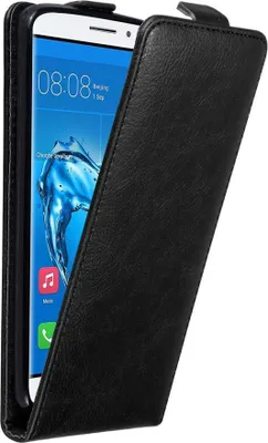 Produktbild von Cadorabo Hülle für Huawei NOVA PLUS Schutz Hülle in Schwarz Flip Etui Handyhülle Case Cover