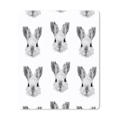 Produktbild von MuchoWow® Mauspad Mousepad Vintage - Kaninchen - Schnittmuster 30x40 cm - Mousepads - Maus Mat - Pad - Mausunterlage - Mausmatten