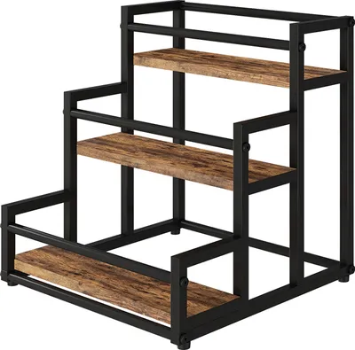 Image de Etagère de cuisine Vicco Fyrk Chêne rustique 33x34cm avec 3 compartiments ouverts, Model 52020