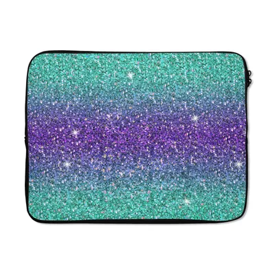 Produktbild von MuchoWow® Laptop Hülle 17 Zoll Laptoptasche Ombre - Fische - Tierkreiszeichen - Muster - Zipper - Schutzabdeckung