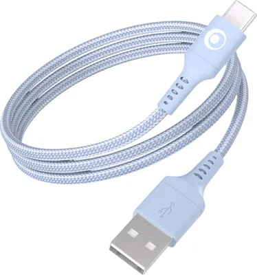 Zdjęcie produktu dla BigBen Connected, kabel USB-A do USB-C do szybkiego ładowania 15W 3A, nylonowy, 1,2 m, niebieski