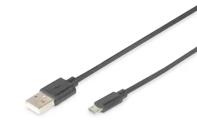 Produktbild von DIGITUS USB 2.0 Anschlusskabel Typ-A USB 2.0 kompatibel 1m