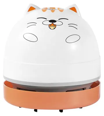 Produktbild von Mini-Tischstaubsauger, suesser kabelloser Tischstaubsauger, Cartoon-Staubsauger, wiederaufladbarer USB-Akku zum Reinigen von Staub, Kruemeln, Haaren, Resten fuer die Tastatur, Zuhause, Buero, Schule, Auto, Kindergeschenke