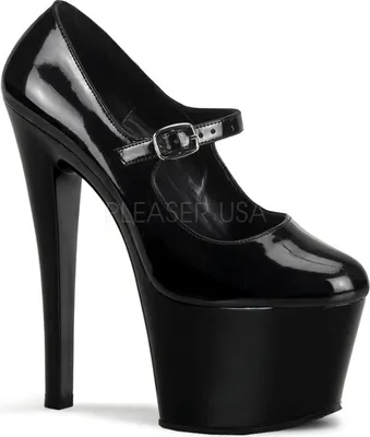 Produktbild von Pleaser USA - y Lack Plateau Pumps SKY-387 schwarz lack Gr. 45