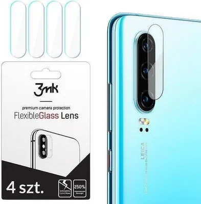 Produktbild von 3mk Hybridglas Lens Protection für Huawei P40 Lite Kamera Objektiv Kameralinse 0,16mm 6H (4 Stück)