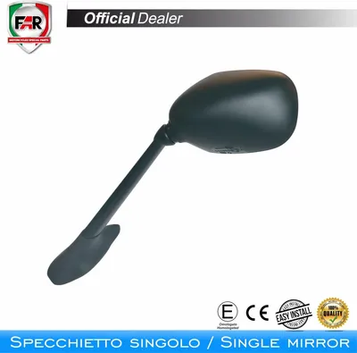 Produktbild von FAR 7044 genehmigter Verkleidungsspiegel rechts schwarz