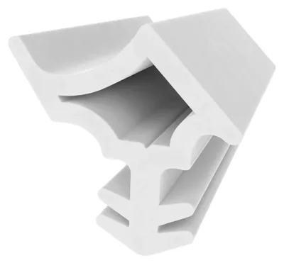 Produktbild von Stahlzargendichtung für Stahlzargen - Weiß - 5 Meter - 15 mm Breite - Türdichtung Gummi - Schallschutzdichtung und Zugluftschutz