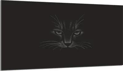 Immagine prodotto di Piastra di copertura per piano cottura 90x52 Piastra di copertura per piano cottura in Vetroceramica, tagliere decorativo, gatto nero