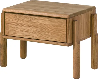 Image de MASSIVMOEBEL24 | Table de Nuit en bois de Chêne 58x36x41 naturel huilé KIEL #10