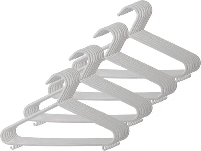 Produktbild von Bieco Kleiderbügel Kinder 32 St. Grau | Länge ca 30 cm | Baby Kleiderbügel | Kinder Kleiderbügel | Baby Bügel Kleiderbügel Kinder baby organiser kinder bügel baby größentrenner baby
