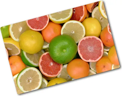Produktbild von Tulup Glas Herdabdeckplatte - 80x52 cm - Glaskeramikkochfeld-Abdeckung Spritzschutz Glasabdeckplatte - Einteilig - Essen & Getränke - Zitrusfrüchte - Mehrfarbig