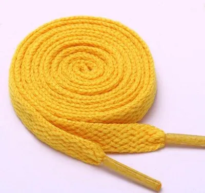 Obrázek produktu pro Bílé sportovní tkaničky do tenisek, délka 160 cm, šířka 8 mm