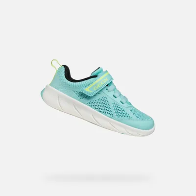 Immagine prodotto di Geox: sneakers da bambina color turchese, modello Foot-run 33