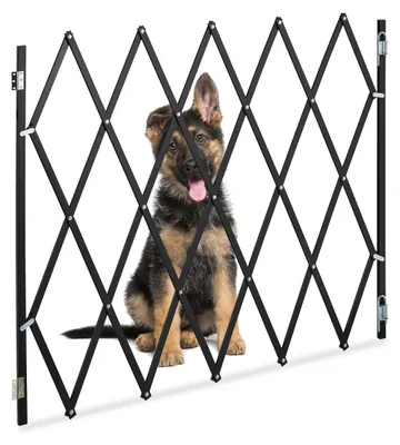 Immagine prodotto di Griglia estensibile in bambù per cani, adatta per porte e scale