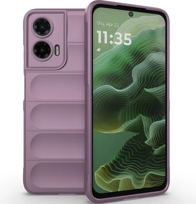 Immagine prodotto di Custodia per Motorola Moto G35 Custodia protettiva in silicone TPU morbido antiurto Viola