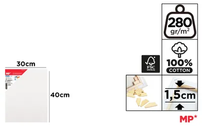 Produktbild von Podobrazie 30x40cm 280G/m2