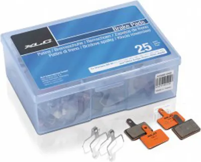 Produktbild von XLC Scheibenbremsbeläge Tektro BP-O07 Werkstattbox mit 25 Set organisch