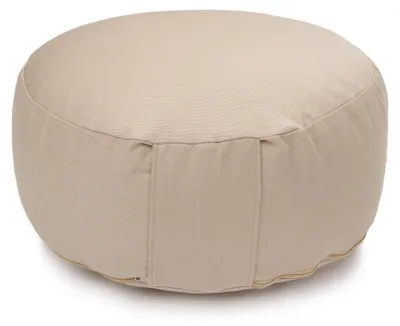 Produktbild von yogabox Yogakissen Glückssitz® Classic D - regional hergestellt - sand 30 x 30 x 13 cm  Buchweizenschalen
