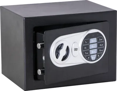 Produktbild von btv MINIBANK, Frei stehend sicher, Schwarz, Elektronisch, 5 l, Aluminium, Stahl, Akku