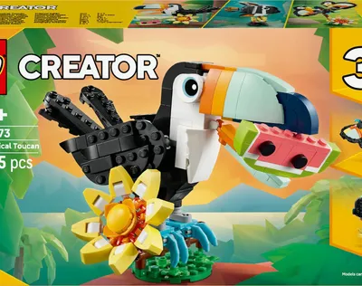 Immagine prodotto di LEGO Creator 3 in 1 Animali Selvatici Tucano Tropicale 31173 225 Pezzi