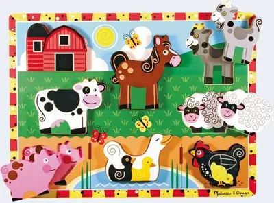 Produktbild von Puzzle Tiere auf dem Bauernhof 8tlg.
