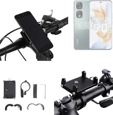Produktbild von K-S-Trade Handyhalterung für das Fahrrad kompatibel mit Honor 90 Pro Halter Lenkstange Fahrradhalterung Motorrad Bike Mount Befestigung Smartphone