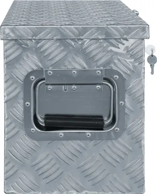 Zdjęcie produktu dla Aluminiowa Skrzynia, 61,5 X 26,5 X 30 Cm, Srebrna Lumarko!