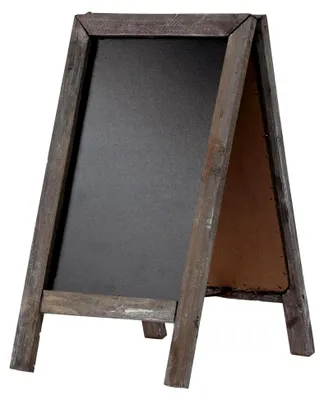 Produktbild von Vintage Kreidetafel aus Holz Doppeltafel 18x32cm