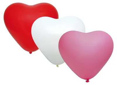 Produktbild von 50x Luftballons "Herz" bunt Ø25cm