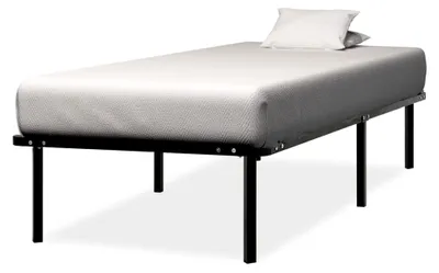 Produktbild von Bettgestell ohne Matratze schwarz Metall 90x200 cm