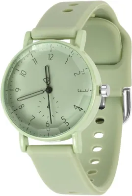 Produktbild von Quarz Uhr mit Silikon Armband, Uhren Damen Sportlich Elegant Casual Armbanduhr Krankenschwester Quarzuhr Farbe Buntfarbig,3 Zeiger, 38 mm Gehäusegröße