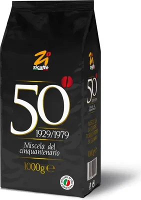 Produktbild von Zicaffe Cinquantenario, 1 kg, Kaffee, Medium geröstet, UN EN ISO 14001 UN EN ISO 22000 BRC