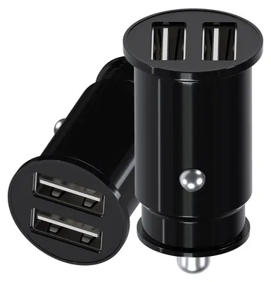 2er-Pack USB-A Autoladegerät, 18 W, 4800 mA, Dual USB, kompakt