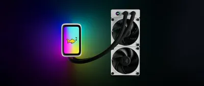 Produktbild von Q60 THICC 240mm AIO (schwarz/weiß)