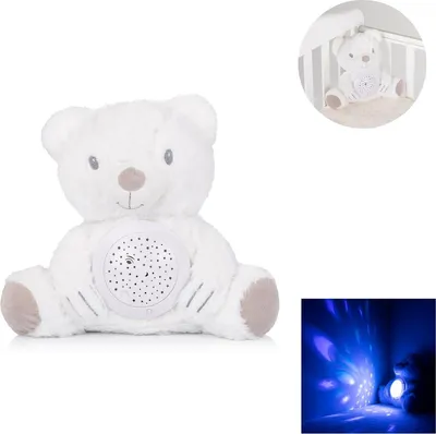 Produktbild von Chipolino Plüschtiere Musikspielzeug Spieluhr, Projektor, Lichter, Melodien weiß