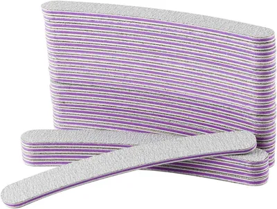 Produktbild von Nagelfeile Feilen für Nägel 50 Stück, Doppelseitige 100/180 Körnung, Für Gel- und Naturnägel, Professionelle