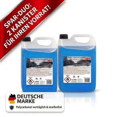 Produktbild von Scheibenfrostschutz Konzentrat bis -30 °C – Winter Frostschutzmittel für Scheibenwaschanlage, Scheibenreiniger & Wischwasser 10 Liter