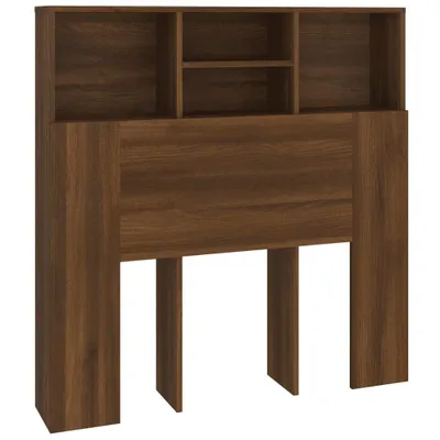 Immagine prodotto di vidaXL Testiera con ripiani Effetto rovere marrone 100x19x103,5 cm