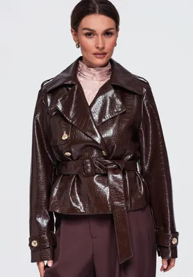 Produktbild von LARICA Jacke kurze Form eleganter Stil OW-JAFL-0144 brown M