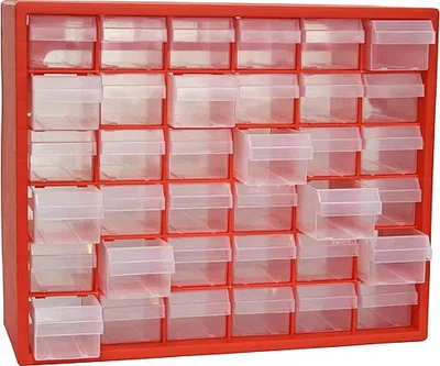 Image de Organiseur mural Strend Pro SBx3045, 36 tiroirs, 40,5x14x33 cm, max. 25 kg
