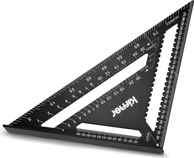 Image de equerre de charpentier 5 en 1 - aluminium de haute qualité - 30 cm