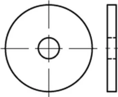 Produktbild von Reyher  1052 U-Scheiben 27x105x8 mm galv. verzinkt (25 Stück)