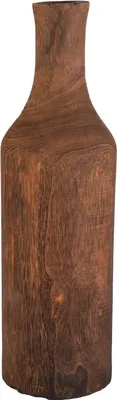 Produktbild von Deko-Vase - H 46 cm - Dunkelbraun - Paulowniaholz