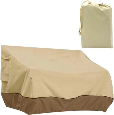 Produktbild von Wasserdichte Bankabdeckung - 193 x 83 x 84 cm - Gartenbankabdeckung - Abdeckung für Gartenmöbel - Wasserdichte Gartenbankabdeckung - Schutzabdeckung für Gartenbank - Schwarz - reißfest