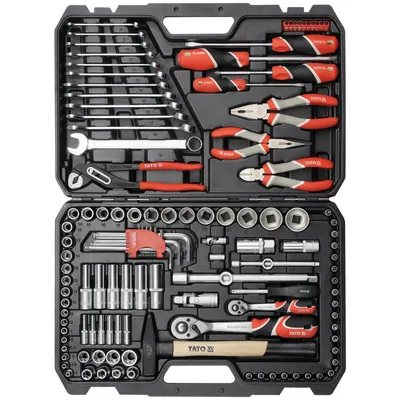 Produktbild von Yato YT-38901, Schwarz, Rot, 490 mm, 345 mm, 100 mm, 122 Werkzeug