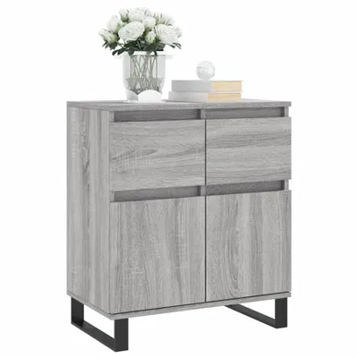 Produktbild von (Design 2026） Sideboard Grau Sonoma 60x35x70cm Holzwerkstoff - HOMMIE 365547 - Kommoden