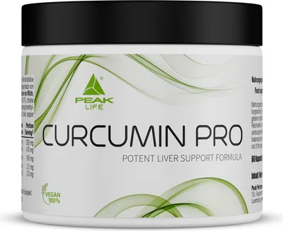 Produktbild von Curcumin Pro - 60 Kapseln I Leber Support I natürliches Antioxidant I mit Piperin I titandioxid frei I Vegan I Superfood