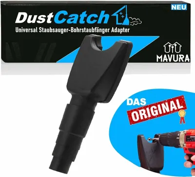 Immagine prodotto di DustCatch Hoover, accessorio per la cattura della polvere di trapani Dispositivo universale per la cattura della polvere di trapani