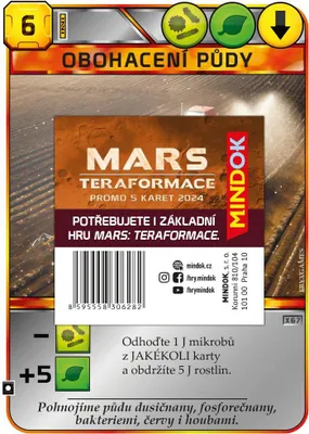 Zdjęcie produktu dla Mindok Mars: Teraformowanie – zestaw promocyjny 5 kart 2024